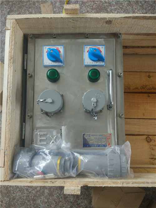 防爆温控仪配电箱/钢板焊接防爆插座箱