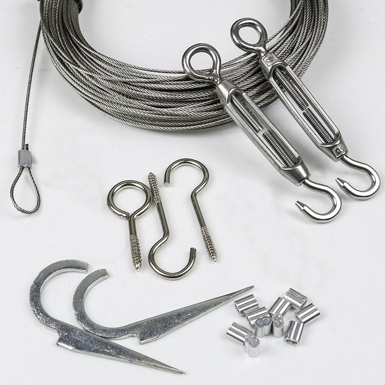 不锈钢索具 304不锈铁钢丝绳 承重钢丝绳