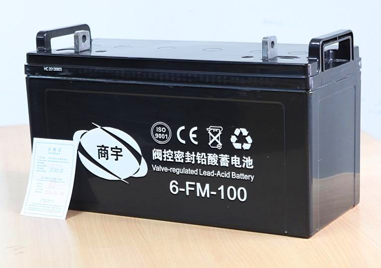 商宇蓄电池6-FM-100 12V100AH蓄电池 代理参数报价