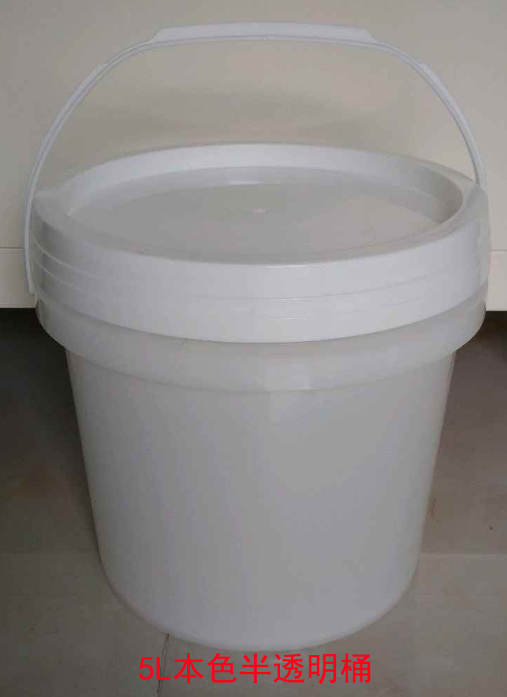 厂家直销PP料5L本色半透明塑胶桶