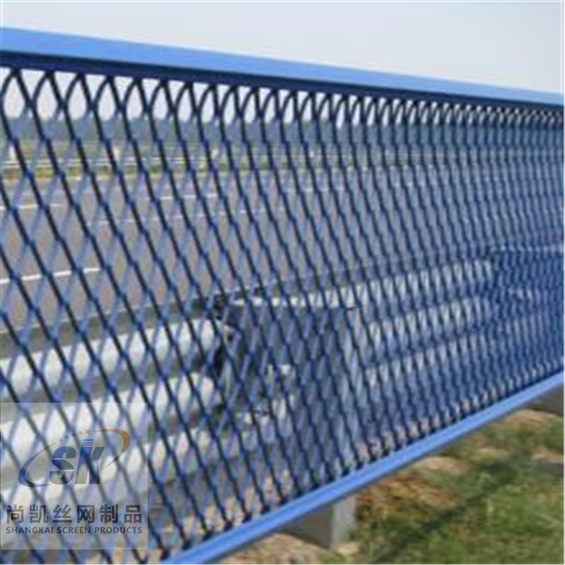 防眩网 高速公路防眩网 高速护栏防眩板钢板网护栏加工定做