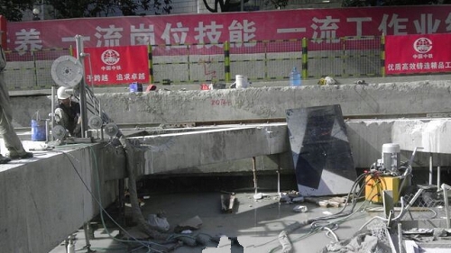 北京高速桥墩拆除、桥墩静力切割拆除