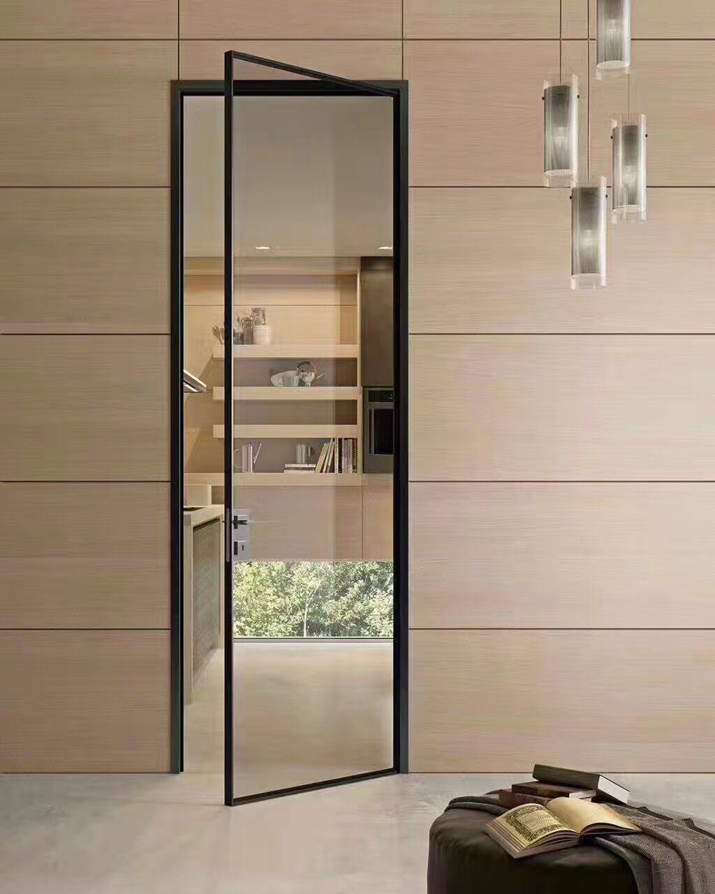 铝合金平开门较简钢化玻璃卫生间门室内门订制
