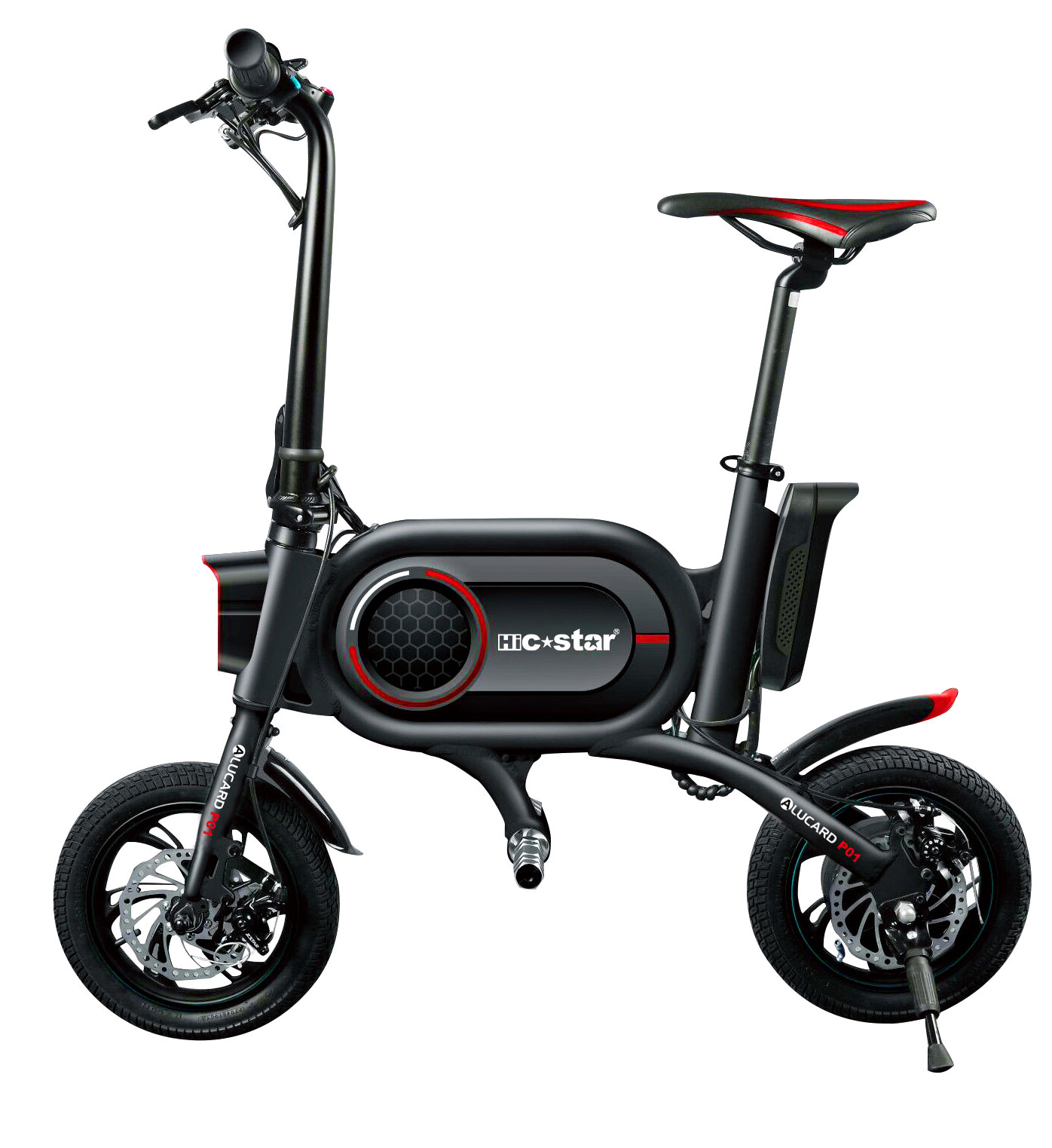 爱路卡登12寸电动自行车 折叠电动车 两轮代步车带USB充电口厂家直销