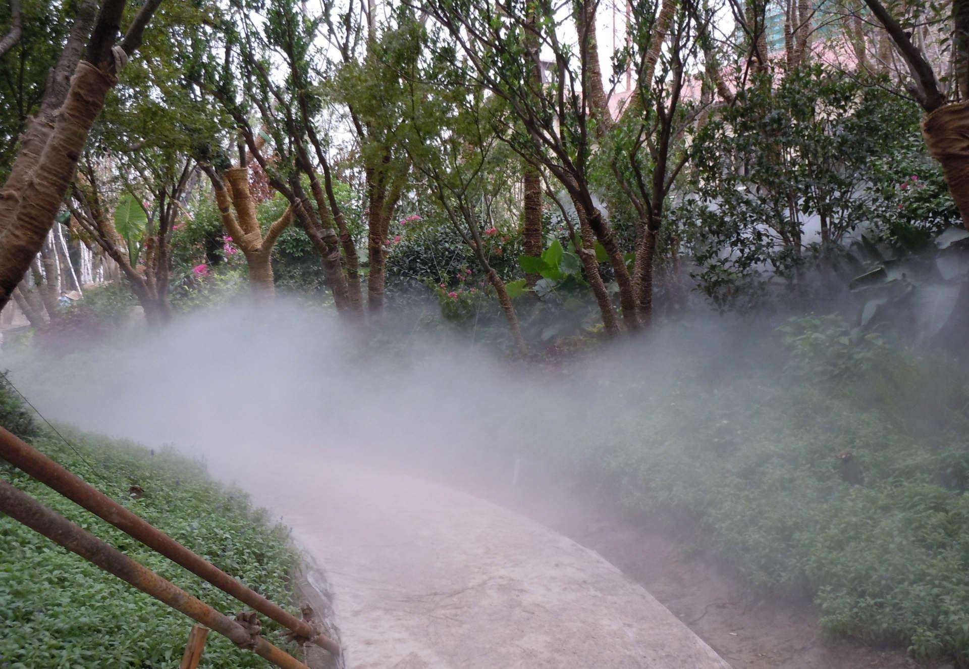 重庆公园雾效造景人造雾造景喷雾降温造景 人造雾设备 专业品质
