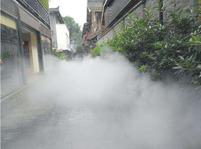 重庆 农家乐喷雾降温造景 冷雾降温设备-成都乾祥宇环保