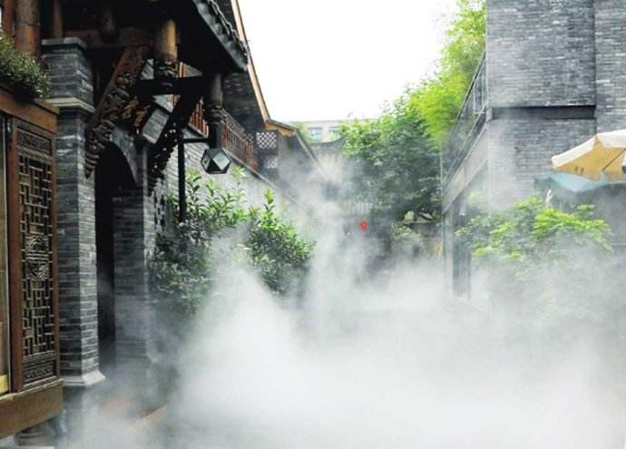 重庆 假山水池雾效造景 景区人造雾喷雾造景-成都乾祥宇环保