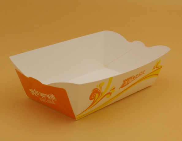 一次性纸盒 板烧盒 汉堡盒 鸡米花盒 中船 炸）盒 白卡纸盒