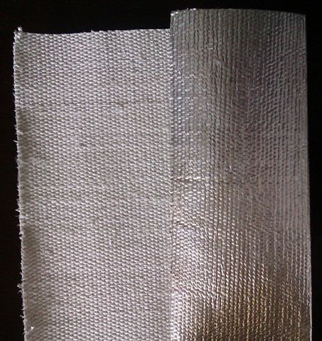 供应芳纶复铝箔面料 芳纶铝箔布 隔热服面料 防辐射 耐高温阻燃铝箔布