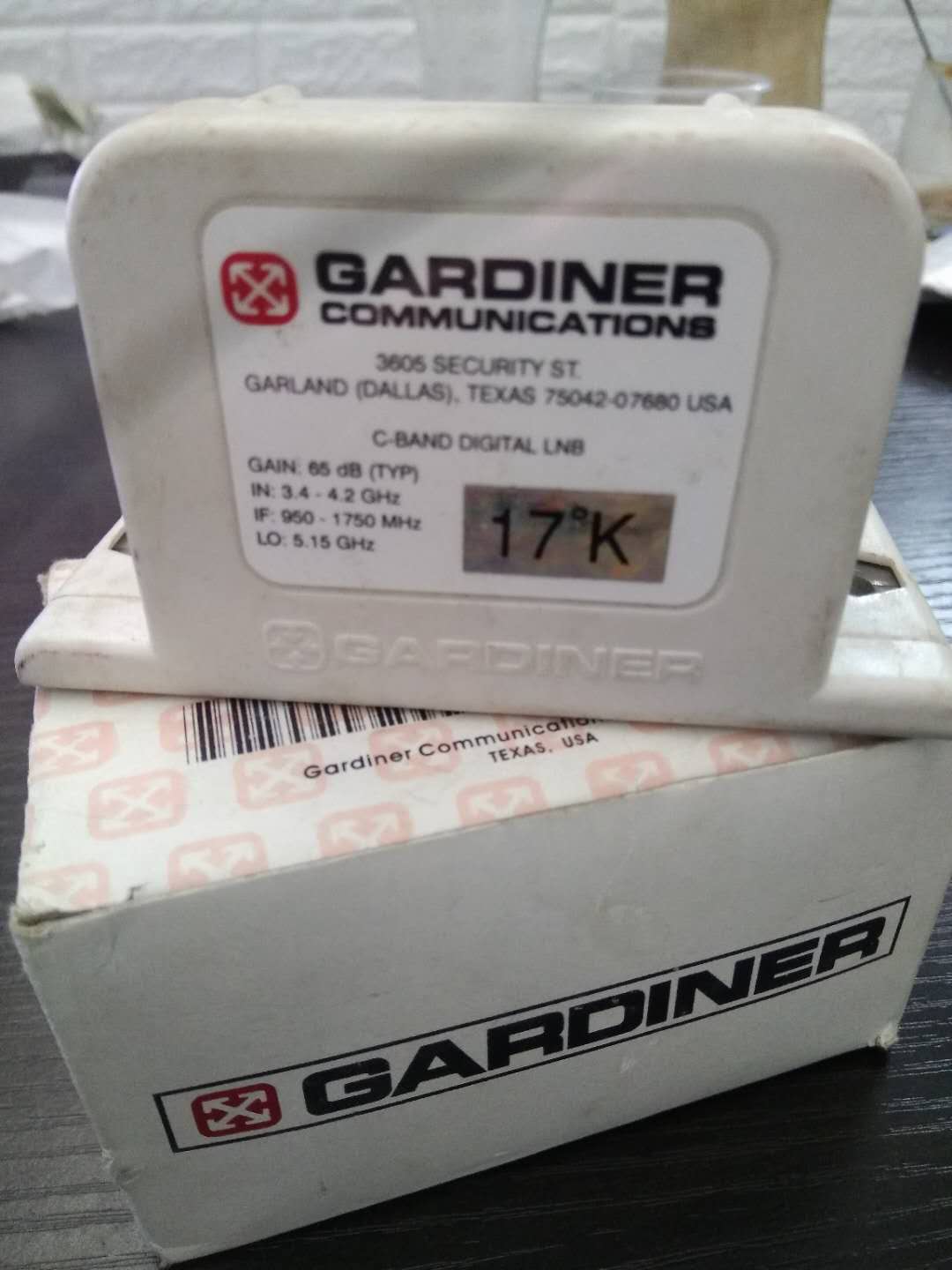 嘉顿c波17度k单较化高频头 GARDINER 17K C－BAND 广州衡讯科技 有线电视前端