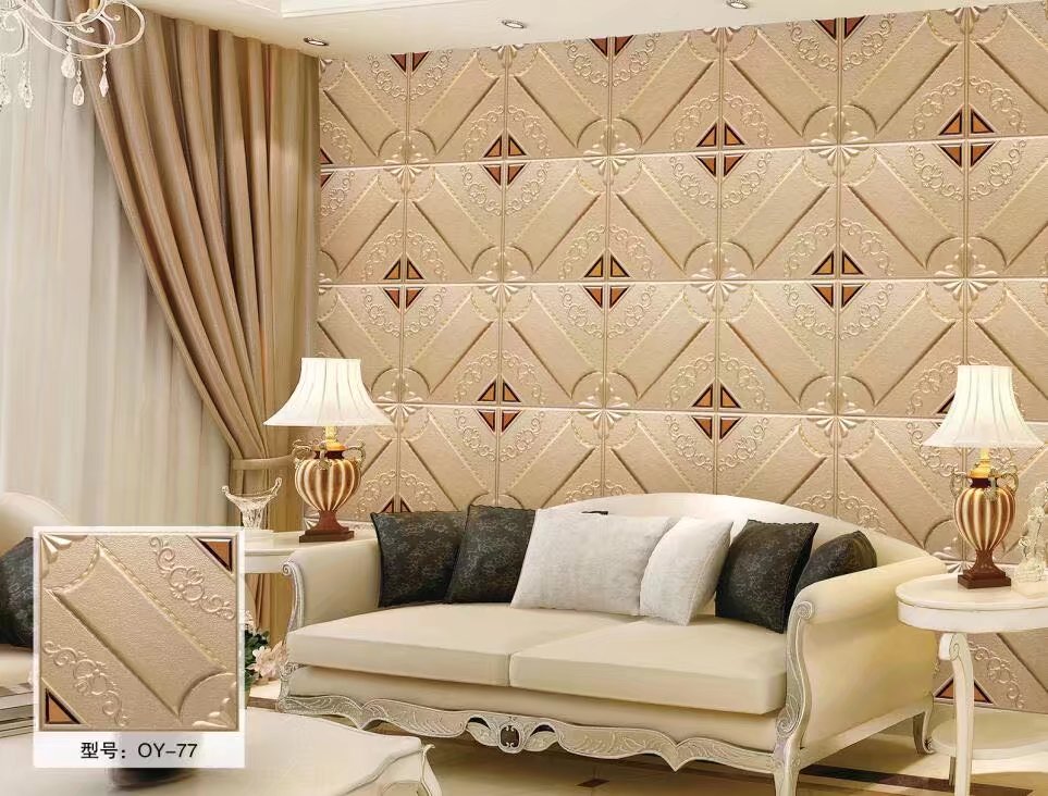 卧室硬包铆泡铜钉背景墙电视客厅床头定制欧式美式简约复古软包壁