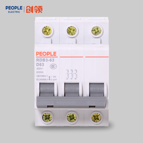 人民电器RDB3-63系列 3P 小型断路器空气开关家用漏电保护器