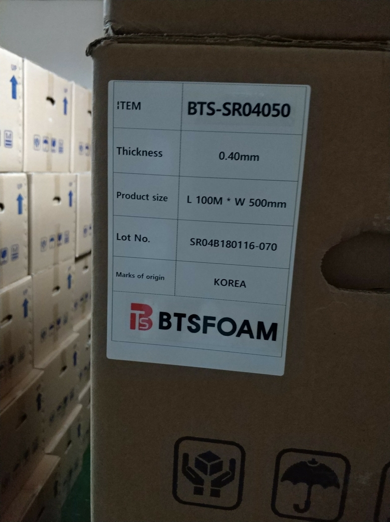 BTS-SR04050韩国SR泡棉BTSFOAM代理销售韩国泡棉PORON