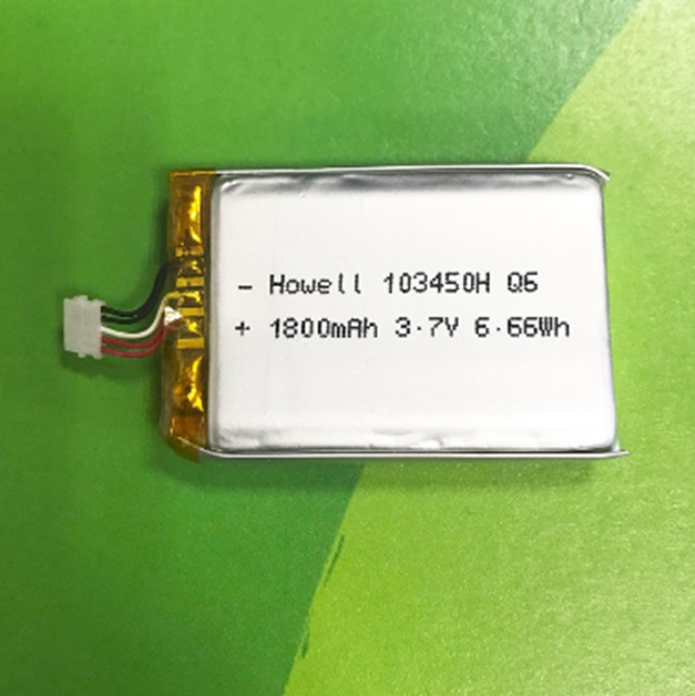 东莞鸿伟能源103450聚合物锂电池1800mAh运动相机锂电池生产厂家