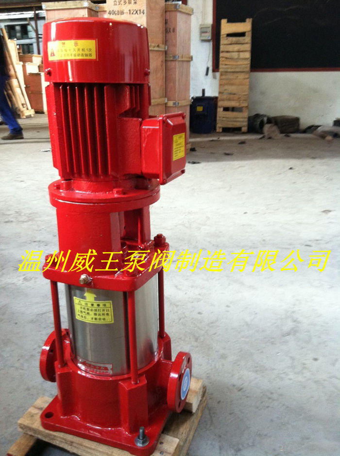 温州威王生产提供XBD-I立式多级管道消防泵|消防喷淋泵|多级消火栓泵