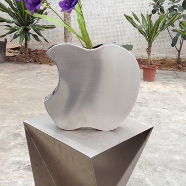 供应苹果不锈钢花瓶 台面小花瓶