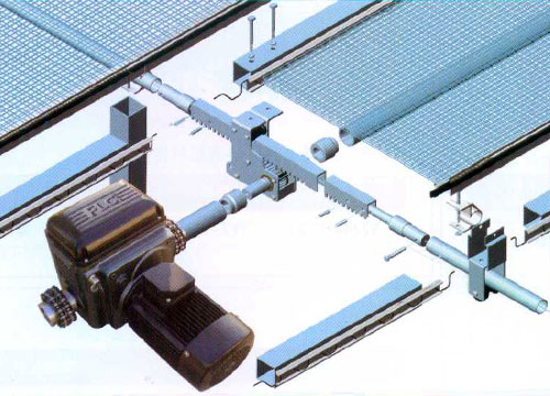 温室大棚夏季*降温——电动外遮阳网拉幕系统