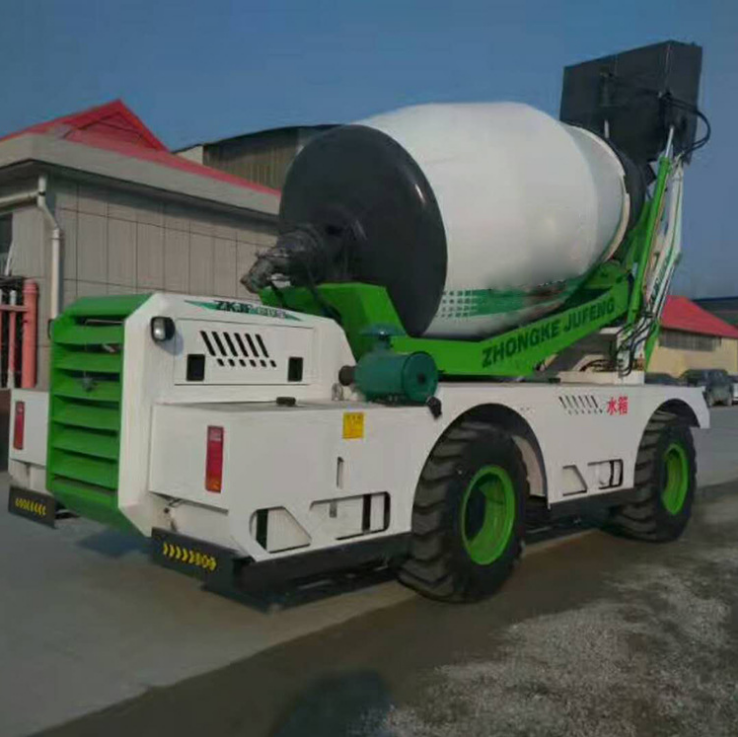 西藏2.4方水泥混凝土自动装载式搅拌车 自动定量上水搅拌机