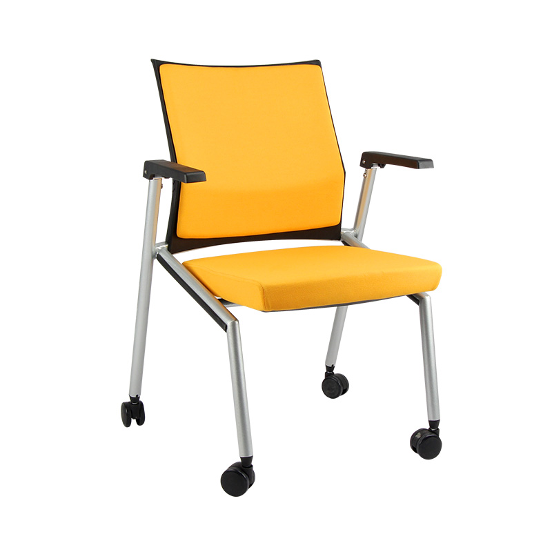 鼎优简约会议椅带滑轮培训椅折叠办公网布椅培训室桌椅新款
