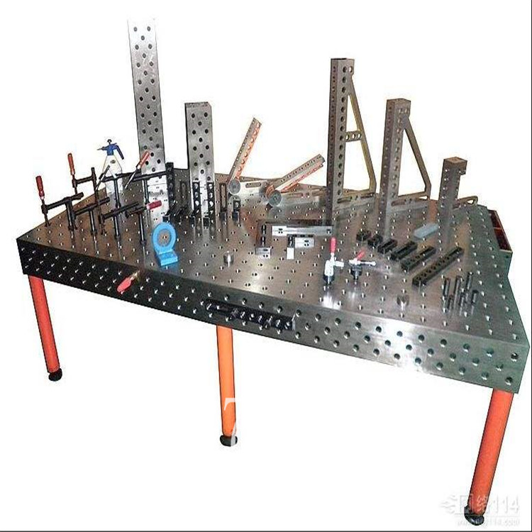 三维柔性焊接铸铁平台机器人焊接工装夹具多孔定位二维钢件工作台