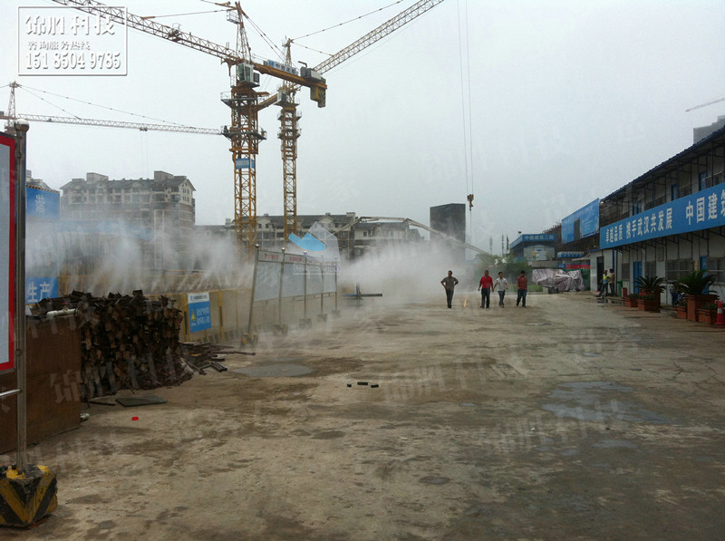 贵州湖南水泥工厂喷雾除尘设备，煤炭化工仓库人造雾环保降尘系统