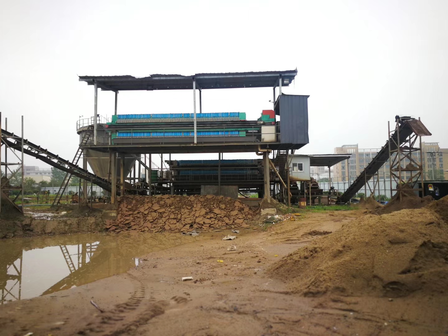 山东潍坊污泥压榨设备下水道淤泥分离设备
