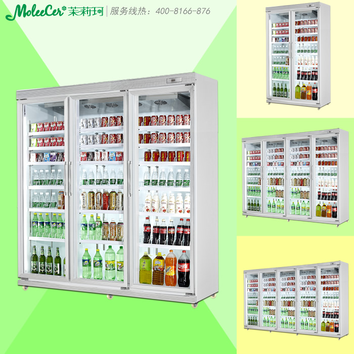 冷柜品牌LD-PT-2160平头三门豪华展示柜分体机冰柜价格厂家