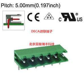 ME010-508中国台湾DECA进联间距5.08弯针插拔式端子母座/接插件