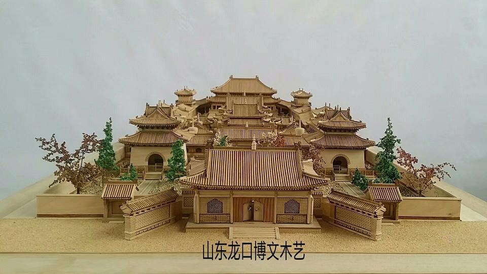 青海乐都瞿昙寺古建筑模型按比例打造新型模型的*欣赏者以美感