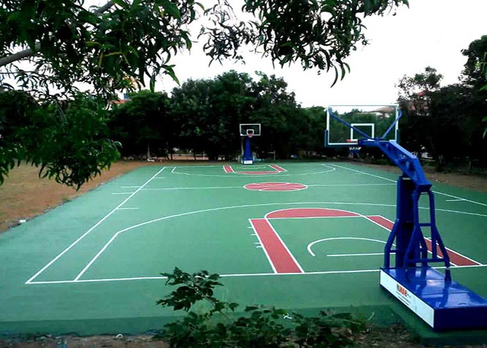 混合型硅PU室外塑胶篮球场有何种优势