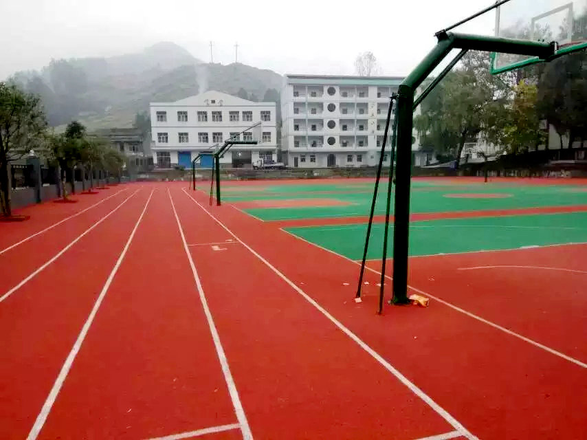 北京朝阳幼儿园彩色塑胶地面施工厂家性价比高