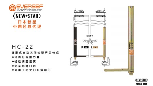 日本新星NewStarHC系列 隐藏式自动关闭铰链