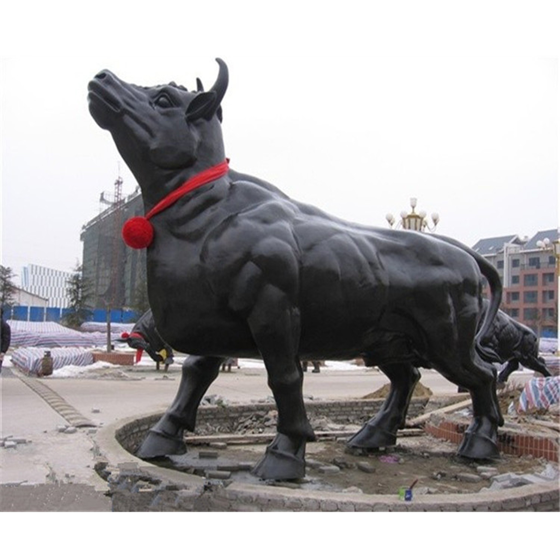 大型铸铜牛铜雕华尔街牛耕地牛励志牛奋斗牛铸铜动物雕塑摆件