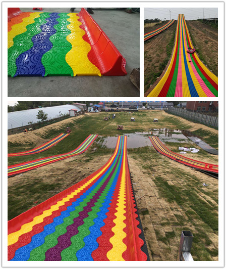 彩虹滑道有 河南七彩滑道厂家生产各种网红滑道