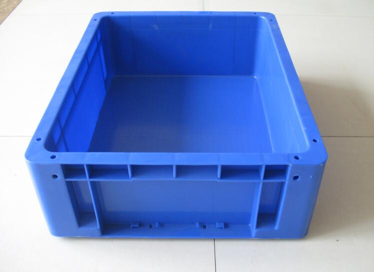 韩式蓝色标准塑料物流箱上海厂家