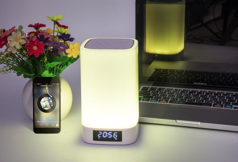 外贸新款插电Smart Light360°触摸式调节LED七彩氛围台灯厂家直销