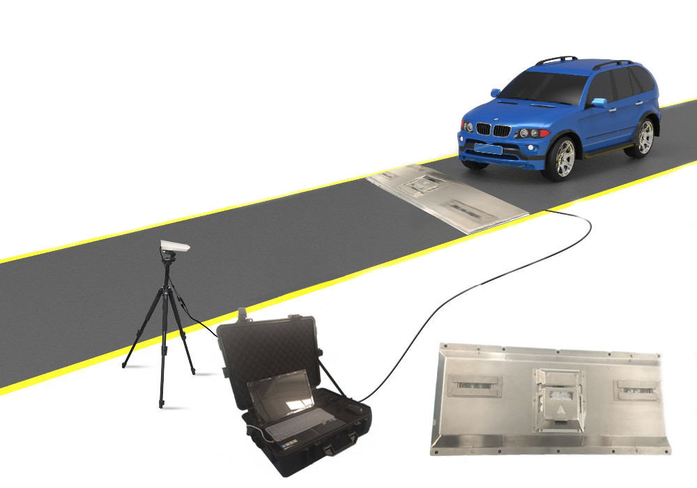 Mobile Under Vehicle Surveilliance Scanning Inspection System Machine Car Bomb Detector