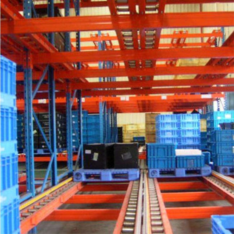 广州货架工厂 重量型货架批发定制流利式仓库琉璃重型置物架托盘