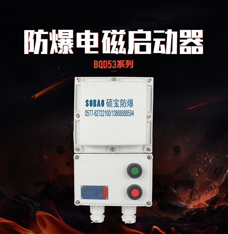 BQD53-20A防爆磁力启动器 水泵防爆控制器