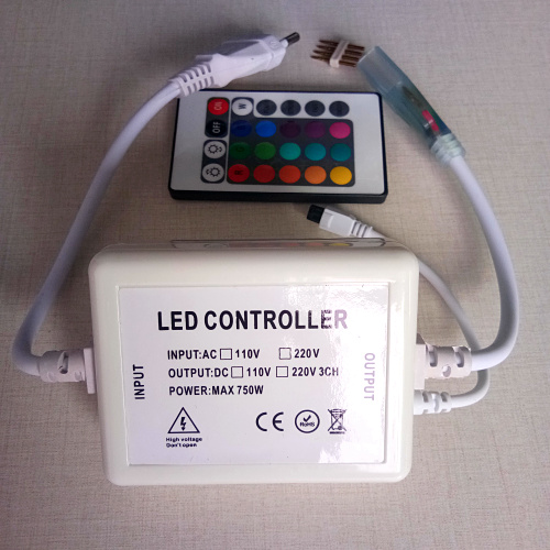 蓝恩5050RGB,24键LED遥控控制器，15种彩色可选，七彩渐变/七彩跳变
