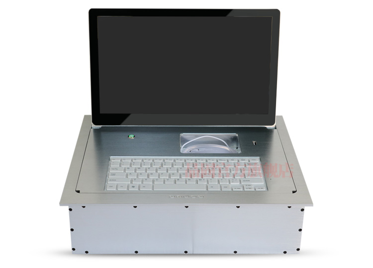晶固电脑显示器桌面翻转器 液晶显示屏会议隐藏设备 遥控电动控制
