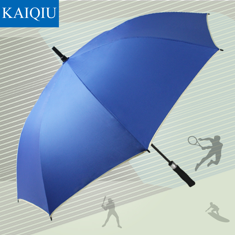 广州厂家批发热销外贸银胶纯色防风防晒高尔夫礼品广告雨伞