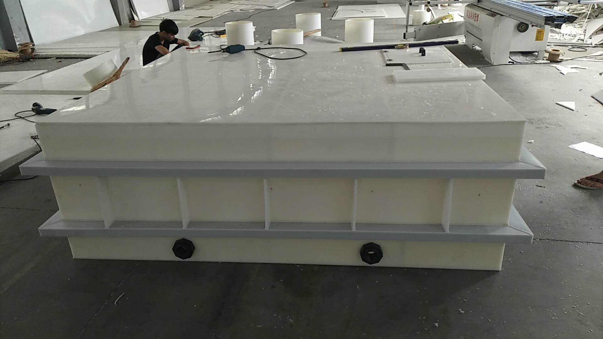 重庆加工制作PP水箱塑料环保槽储槽运输