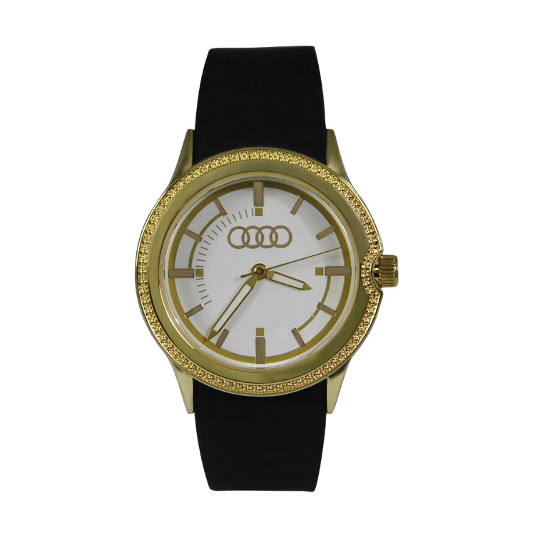 优质手表厂家专业定制新款高档硅胶表带奥迪赠品手表