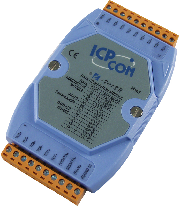 泓格温度采集模块ICPCON I-7018 8通道热电偶信号输入 原装正品