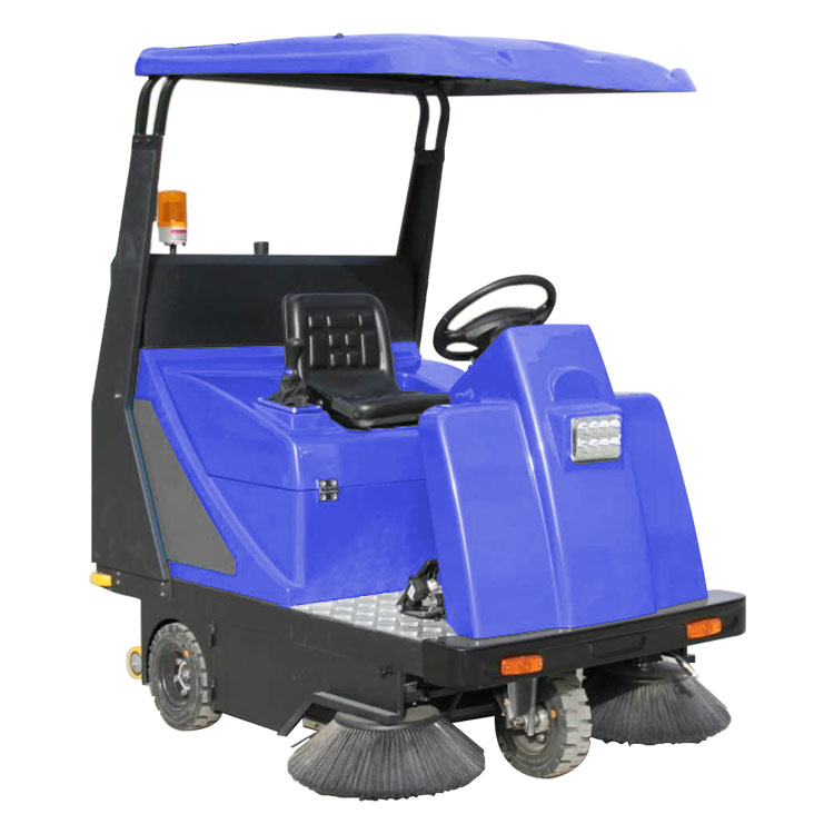 西安工厂停车场水泥地面清洁用迅之洁驾驶式电动扫地车XZJ-1400 道路清扫树叶石子用扫地机