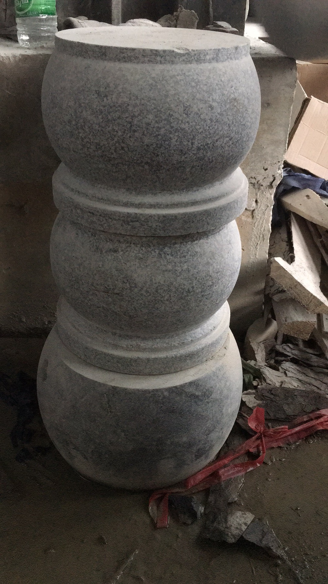 花岗岩柱基石-花岗岩芝麻白柱基石-定做柱基石的厂