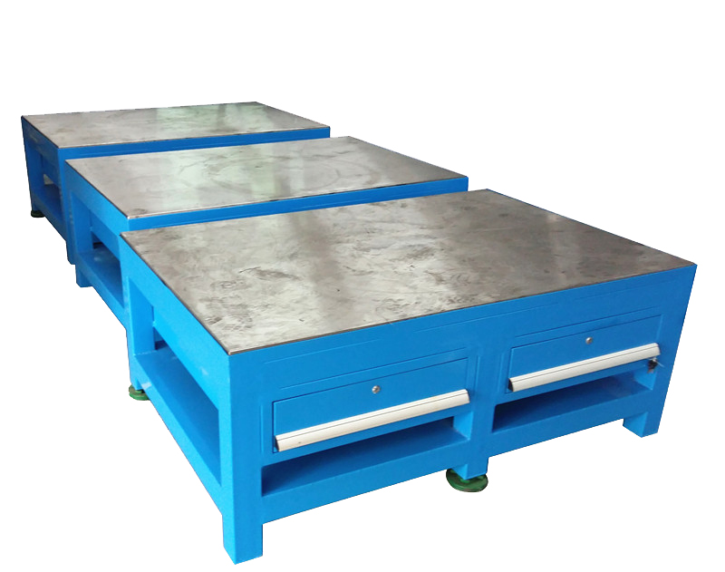 龙岗模具组装钢板平台|平湖加厚桌面钢板平台|电木板钢板平台模具装配