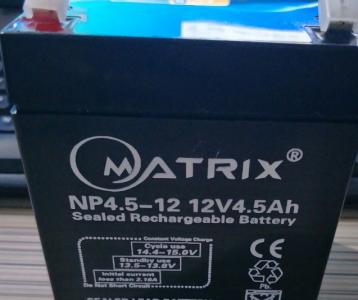 矩阵matrix蓄电池NP4.5-12 12V4.H铅酸蓄电池 厂家网站