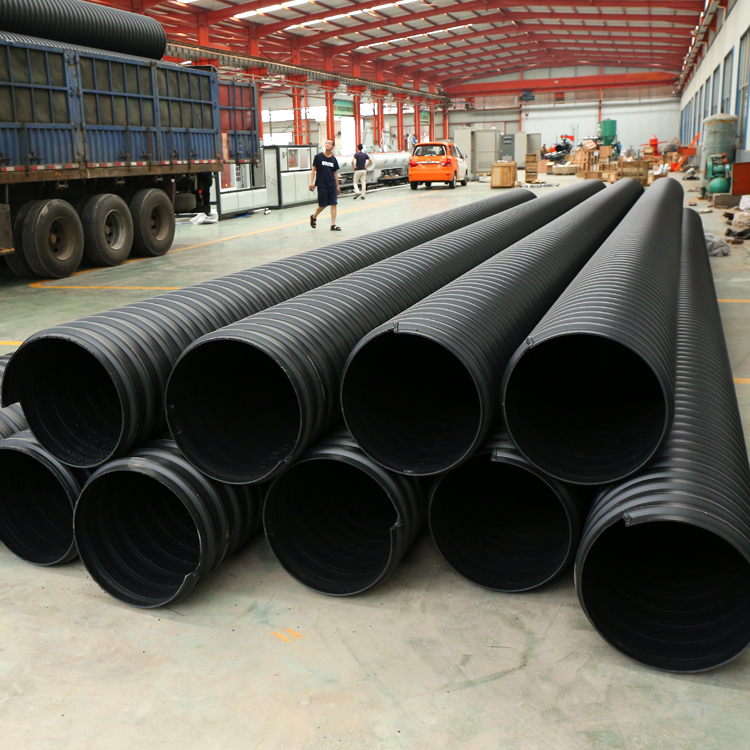 圣大管业生产工业污水排放用的U-PVC白色塑料螺旋下水PVC排水管pvc管工厂直销